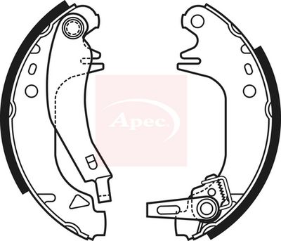 APEC Brake Shoe Set SHU671