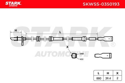 датчик, обороти на колелото STARK SKWSS-0350193