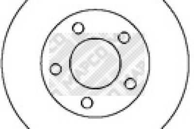 MAPCO 15283 Тормозные диски  для MAZDA TRIBUTE (EP) 3.0 V6 24V 4WD