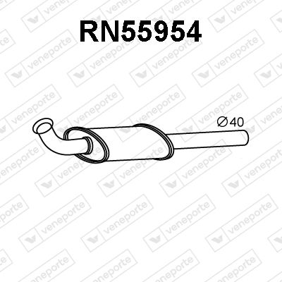 Предглушитель выхлопных газов VENEPORTE RN55954 для RENAULT KANGOO