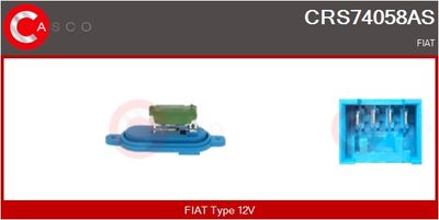 REZISTOR VENTILATOR HABITACLU CASCO CRS74058AS