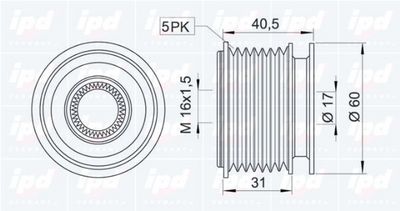 SISTEM ROATA LIBERA GENERATOR IPD 153184 1