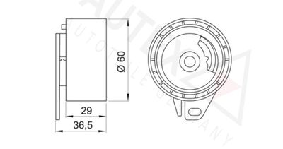 ROLA INTINZATOR CUREA DISTRIBUTIE AUTEX 641934 1