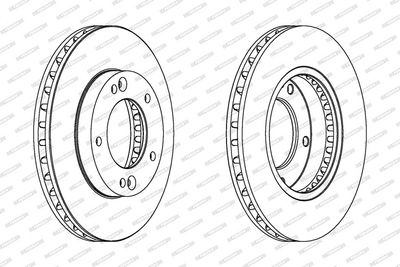 Remschijf set (2 stuks) Voor Links/Rechts