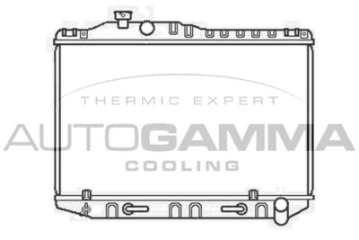 AUTOGAMMA 104727 Радиатор охлаждения двигателя  для TOYOTA CROWN (Тойота Кроwн)