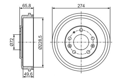 BREMSTROMMEL BOSCH 0986477294 4