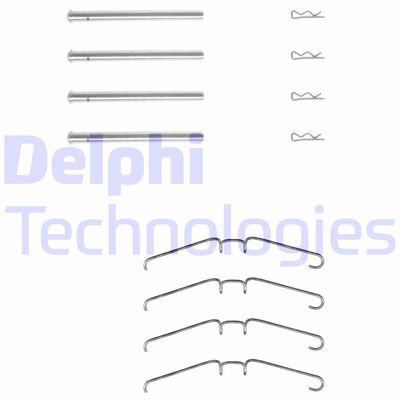 Комплектующие, колодки дискового тормоза DELPHI LX0157 для RENAULT MASTER