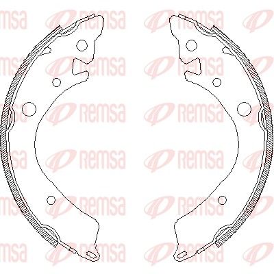 Szczęka hamulcowa REMSA 4084.00