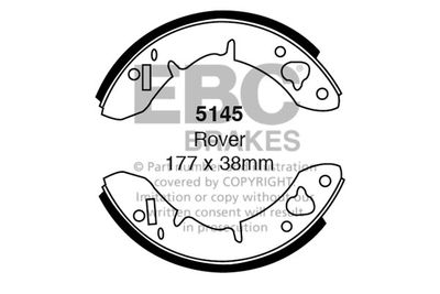 Комплект тормозных колодок EBC Brakes 5145 для AUSTIN MINI