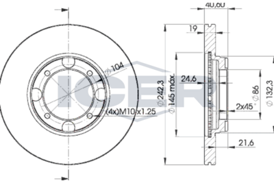 спирачен диск ICER 78BD2135-2