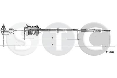 Linka gazu STC T483135
