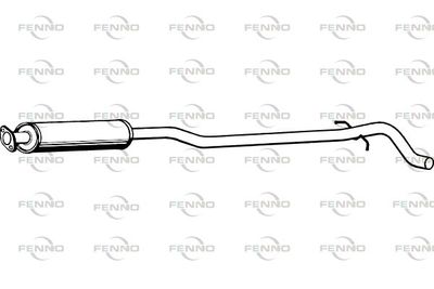 FENNO P7827 Глушитель выхлопных газов  для VOLVO V70 II (285) 2.4 D5
