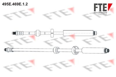 FTE 9240708 Тормозной шланг  для PEUGEOT 2008 (Пежо 2008)