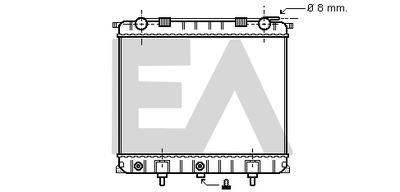 Радиатор, охлаждение двигателя EACLIMA 31R05031 для LAND ROVER RANGE ROVER