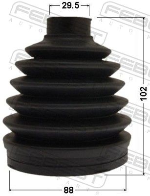 Bellow, drive shaft 0517P-BT50