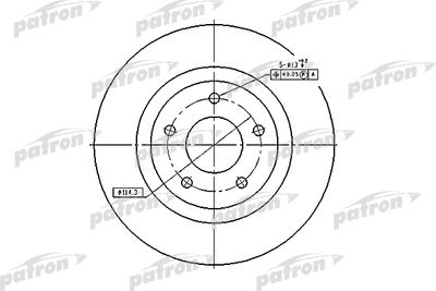 Тормозной диск PATRON PBD7006 для DODGE AVENGER
