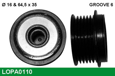 GENERATORFREILAUF LUCAS LOPA0110