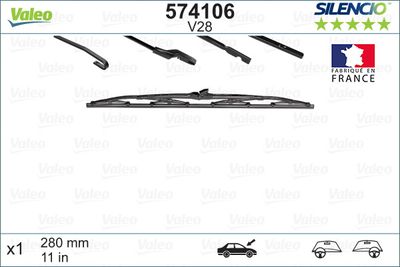 Balai d'essuie-glace VALEO — 280mm