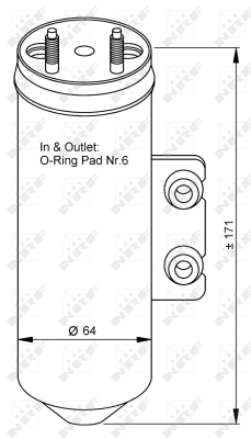 WILMINK GROUP WG2159963 Осушитель кондиционера  для PEUGEOT 206 (Пежо 206)