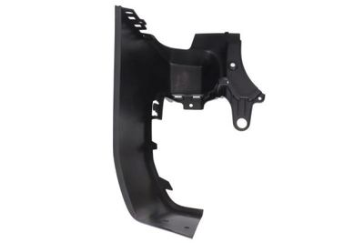 Bumper hoek Achter Rechts (kort model  model met achterdeur, zwart, TÜV) past: CITROEN BERLINGO III  OPEL COMBO E  PEUGEOT RIFTER 03.18-10.23