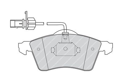 Комплект тормозных колодок, дисковый тормоз FVR1518