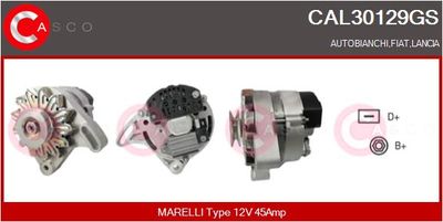 Генератор CASCO CAL30129GS для AUTOBIANCHI Y10