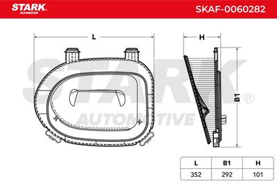 въздушен филтър STARK SKAF-0060282