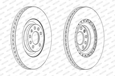 BREMSSCHEIBE FERODO DDF1909C 1