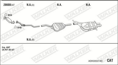 SISTEM DE ESAPAMENT WALKER ADK005314D