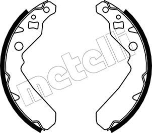 Комплект тормозных колодок METELLI 53-0045 для DAIHATSU CUORE