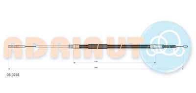 Cable Pull, parking brake 05.0235