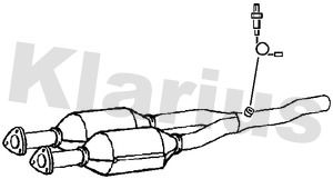 Katalizator KLARIUS 8N0254400BX