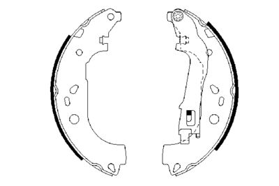 Brake Shoe Set 0 986 487 717