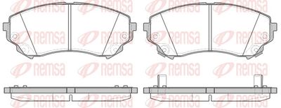 Zestaw klocków hamulcowych, hamulce tarczowe REMSA 1331.04
