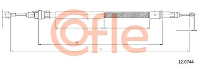 COFLE 92.12.0744 Трос ручного тормоза  для FIAT ULYSSE (Фиат Улссе)