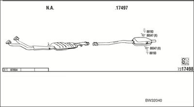 SISTEM DE ESAPAMENT WALKER BW32040