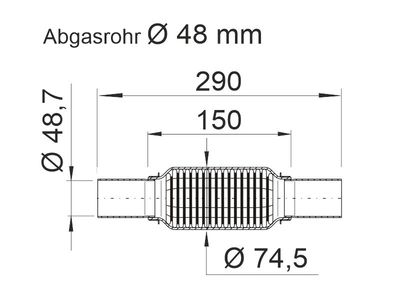 TEAVA FLEXIBILA ESAPAMENT ERNST 464048 1