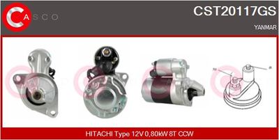 CASCO Startmotor / Starter Genuine (CST20117GS)