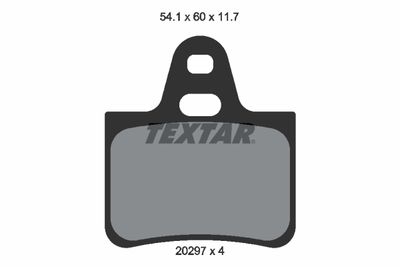 Комплект тормозных колодок, дисковый тормоз TEXTAR 2029703 для CITROËN GS