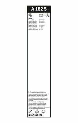 List stěrače BOSCH 3 397 007 182