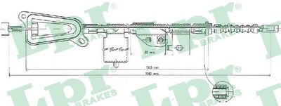 Cable Pull, parking brake C0484B