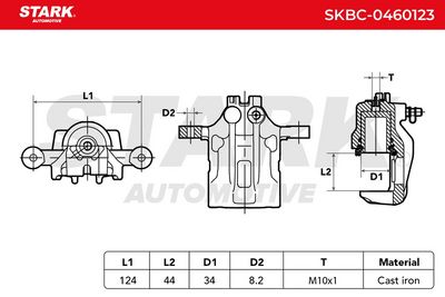 спирачен апарат STARK SKBC-0460123