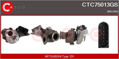 COMPRESOR SISTEM DE SUPRAALIMENTARE CASCO CTC75013GS