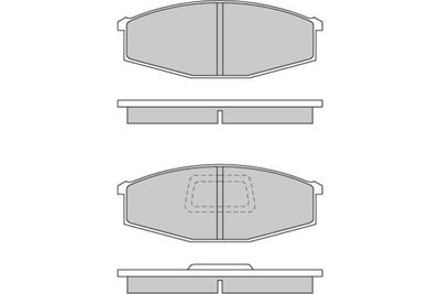 Комплект тормозных колодок, дисковый тормоз E.T.F. 12-0235 для MITSUBISHI PAJERO