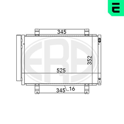 CONDENSATOR CLIMATIZARE ERA 667075