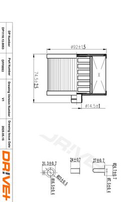 FILTRU COMBUSTIBIL DR!VE+ DP1110130053 1