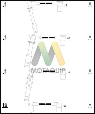 Комплект проводов зажигания MOTAQUIP LDRL1683 для PORSCHE 911