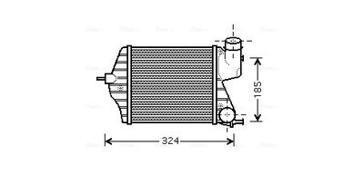 AVA QUALITY COOLING Intercooler, inlaatluchtkoeler (FTA4309)
