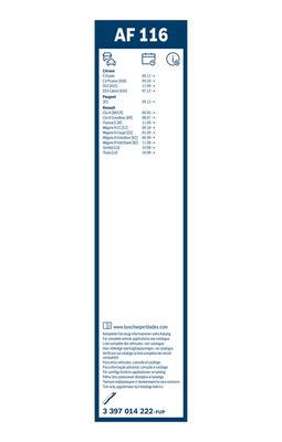 WISCHBLATT BOSCH 3397014222 2