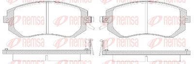 Brake Pad Set, disc brake 0951.14